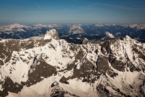 Masiv Dachstein z jihu, 2995 m, Rakousko