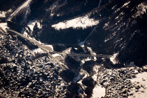 Courmayeur skiing station at the Italian side of Mont Blanc Courmayeur skiing station at the Italian side of Mont Blanc