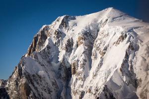 Mont Blanc, 4831 m, main summit from the South Mont Blanc, 4831 m, main summit from the South