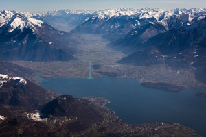 Northern tip of Lago di Como, Italy