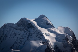 Vrcholek Jungfrau (4158 m) v detailu