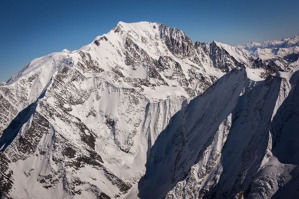 The last glimpse of Mont Blanc from the French side