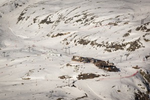 Ski runs over Grenoble, France