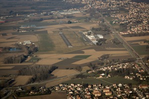 Club airport at Grenoble where we finally landed