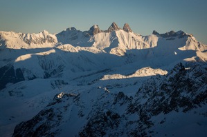 The peaks over Courchevel, France