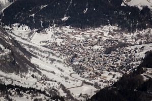  Leukerbard - alpine skiing station with thermal springs