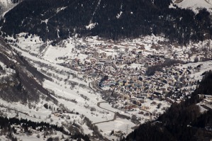  Leukerbard - alpine skiing station with thermal springs