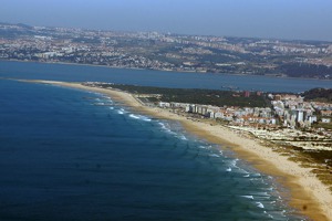 Pláže jiho-východně od Lisabonu