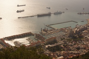 Jeden ze dvou přístavů v Gibraltaru