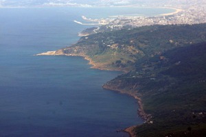    Poslední výběžek Afriky, na horizontu město Tanger